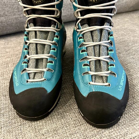 EUC La Sportiva Trango Tower GTX Womens 7.5 Mountaineering Boots GoreTex Emerald - Picture 16 of 16